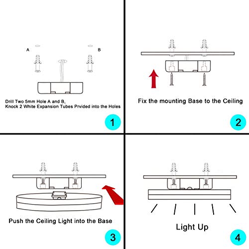 Yafido LED Lámpara de Techo Moderna 48W Plafón Led Redonda Ultra Delgado Downlight Blanco Frío 6500K 4320LM adecuada para Cocina Balcón Dormitorio Corredor Sala de Estar Ø30cm No-Regulable