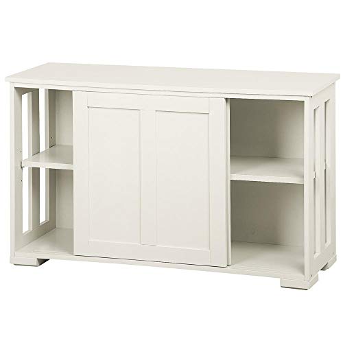 Yaheetech Aparador Buffet Armario de Salón Aparador Mueble con Puerta Corredera 106 x 33 x 63 cm