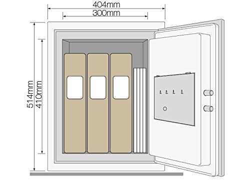 Yale YFM-520-FG2 Caja Fuerte Ignifuga, Negro, Extra Grande 552 x 404 x 440 mm