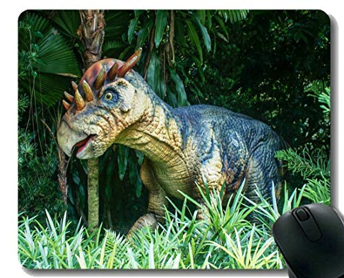 Yanteng Cojín de ratón Personalizado, Dinosaurio fósil Singapur Zoo Oficina Alfombrilla de ratón