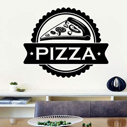 yaonuli Clásico Pizza Vinilo Cocina Etiqueta de la Pared para niños decoración de la habitación decoración de la Pared mural54x64cm