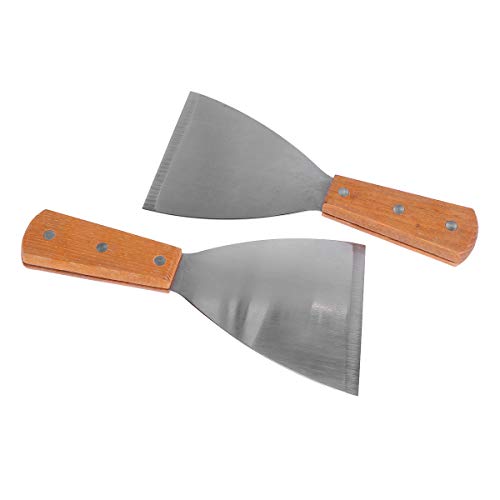 Yardwe 2 Piezas Espátulas de Cocina Espátula con Mango Espátulas de Cocina raspador para Parrilla