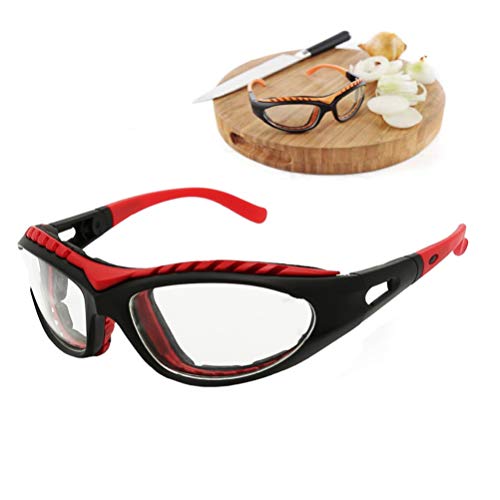 Yarnow - Gafas de cebolla para preparar alimentos sin lágrimas, protección para los ojos para cocinar, barbacoa, utensilios de cocina, lentes antivaho para cocinar, esquiar, ciclismo