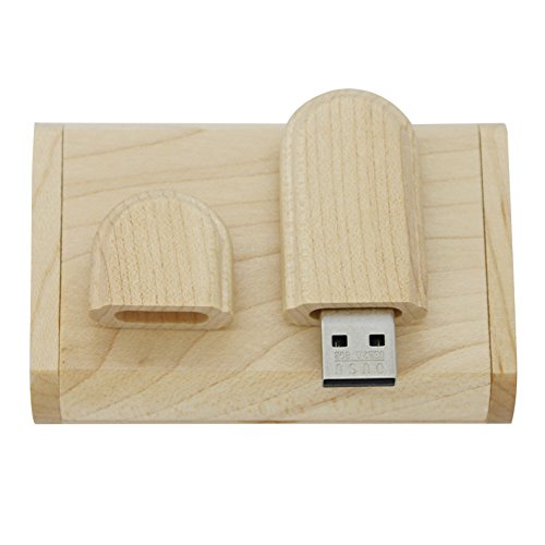 yaxiny 8 GB 3.0 de Arce Madera Unidad flash USB con caja de madera (8.0 GB)