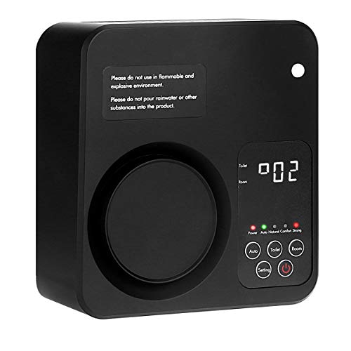 YCD Generador de ozono ionizador de purificador de Aire para el hogar para el Dormitorio y el Inodoro de la Oficina de Kichen (Negro)