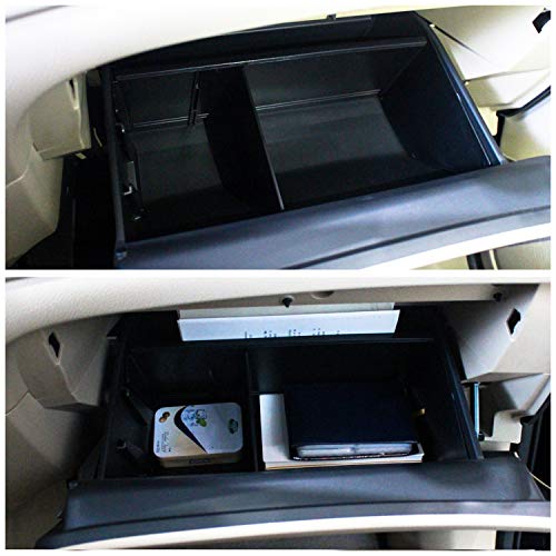 YEE PIN Organizador de Guantera Qashqai J11 / X-Trail T32 2014-2019 (Not Fits Right Rudder) Estantes Guantera Consola Central Compartimento de Guantera Almacenamiento Placa de Partición Accesorios