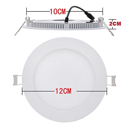 YESDA 10x6 Plafon Techo LED Downlight focos led empotrables Panel led Blanco Frio 6000K Ultra delegada AC 85 -265V Transformador Incluido