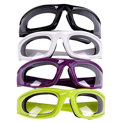 YETE Gafas de Barbacoa Gafas de Cebolla de Cocina sin Lágrimas para Ojos Secos, Antivaho, Anti Arañazos, Diseño para Preparar Alimentos, Cocinar, Esquiar, Andar en Bicicleta (Color Aleatorio)