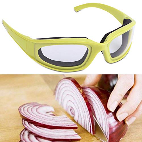 YETE Gafas de Barbacoa Gafas de Cebolla de Cocina sin Lágrimas para Ojos Secos, Antivaho, Anti Arañazos, Diseño para Preparar Alimentos, Cocinar, Esquiar, Andar en Bicicleta (Color Aleatorio)