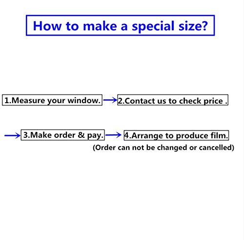 YFXGSTLI Película Ventana Vitral Vitrina Película Helada Opaco Etiqueta de Privacidad Decoración para el hogar Impresión Digital Extraíble Personalizada Estático Pegajoso
