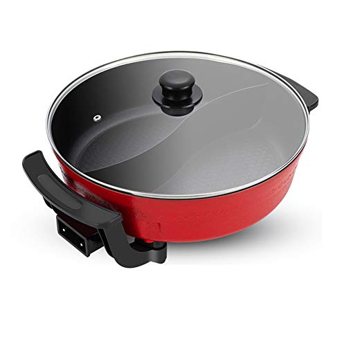 YIDPU Hot Pot, Olla De Pato Mandarín De 6 litros, Olla Eléctrica Antiadherente Multifuncional para El Hogar, Gran Capacidad 30 Cm, Fácil De Limpiar, Utensilios De Cocina Ajustables