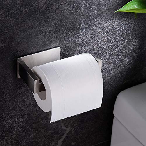 YIGII Portarrollos Para Papel Higiénico Adhesivo Portarrollos Baño sin taladro Porta Rollos de Papel Higienico Acero Inoxidable