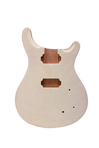 Yinfente cuerpo de guitarra de madera de arce de caoba para guitarra eléctrica, juego de repuesto con estilo