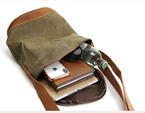 yitao bolsa de mensajero Nuevo Bolso Para Hombre Bolso De Lona Bolso De Mensajero Para Hombre Bolso De Lona De Cuero Bolso Cilíndrico De Tela Bolso De Hombro