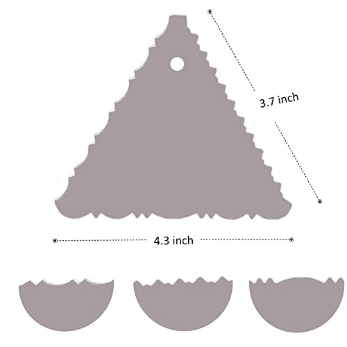 Yizish 2 Tocadiscos giratorios de 11 pulgadas con espátula de acero inoxidable y glaseado más suave (3 unidades) para hornear, decoración de tartas, pasteles y magdalenas, plástico