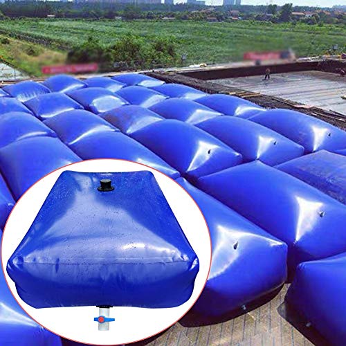 YJFENG Contenedor Agua Potable, Plegable Peso Ligero Durable Alta Capacidad Contenedor De Agua para Transporte De Larga Distancia, Riego (Color : Blue, Size : 600L/1.5x1x0.4M)