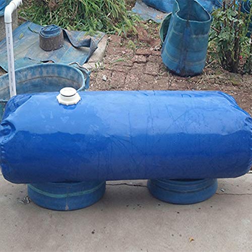 YJFENG Contenedor De Agua Plegable, Plegable Anti-caída Y Resistente Al Desgaste Proteccion Solar Bolsa De Contenedor De Agua para Camping, De Riego Agrícola (Color : Blue, Size : 600L/1.5x1x0.4M)