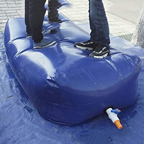 YJFENG Contenedor De Agua Plegable, Plegable Durable Resistencia A La Sequía Alta Capacidad Bolsa De Almacenamiento De Agua para Riego Agrícola Personalizable (Color : Blue, Size : 600L/1.5x1x0.4M)