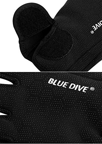 YJZQ Guantes de neopreno antideslizantes para buceo, 1,5 mm, guantes de buceo, natación, kayak, vela, surf, deportes acuáticos, guantes térmicos para hombres y mujeres, Mujer, color negro