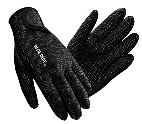 YJZQ Guantes de neopreno antideslizantes para buceo, 1,5 mm, guantes de buceo, natación, kayak, vela, surf, deportes acuáticos, guantes térmicos para hombres y mujeres, Mujer, color negro