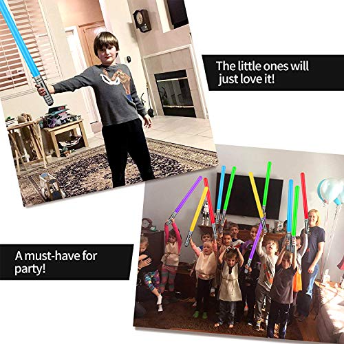 Yojoloin 10 UNIDS Inflables Star War Light Saber Sword Stick Globos para Suministros de Fiesta Favores de Fiesta Globos 5 Color (10 PCS)