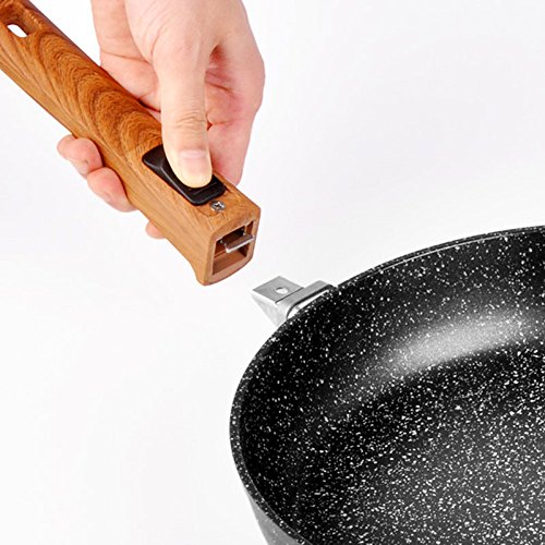 YONGJUN Maifan Stone Pan 28cm-11 Pulgadas Sartén, Cocina Antiadherente Gas Natural Antiadherente Sartén Fried Egg Steak Pan Pizza Universal