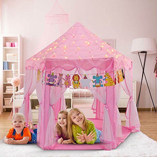 YOOBE Hexagon Princess Castle Play Tienda de Interior para Regalo de niños