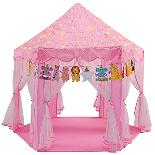 YOOBE Hexagon Princess Castle Play Tienda de Interior para Regalo de niños