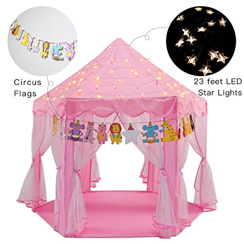 YOOBE Hexagon Princess Castle Play Tienda de Interior para Regalo de niños