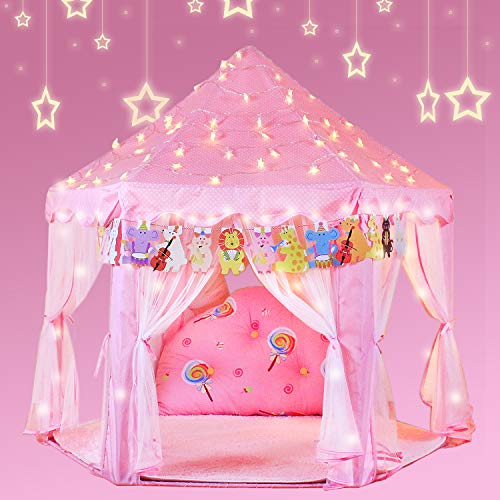 YOOBE Hexagon Princess Castle Play Tienda de Interior para Regalo de niños