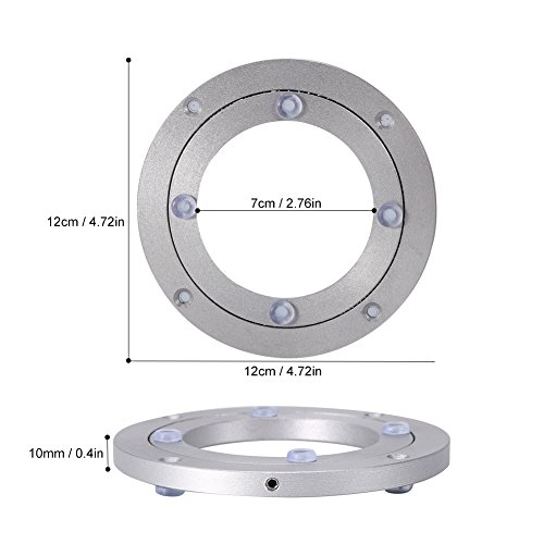 Yosoo - Base de escultura, rotación de mesa de 360 grados – Plato giratorio de aluminio como soporte para televisor, 4inch