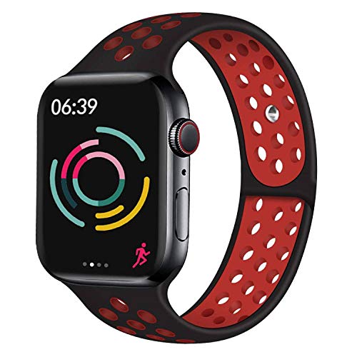 Younsea Compatible con Apple Watch Band 44mm 42mm 40mm 38mm, súper cómodo y Duradero, Banda de reemplazo de Silicona iWatch Series 5/4/3/2/1 S/M M/L