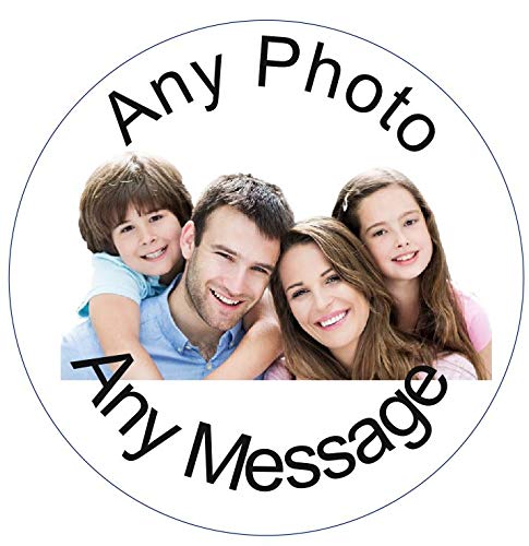 Your Very Own Photo & Message Cake Toppers - Decoración para tarta (19 cm), diseño de foto y mensaje