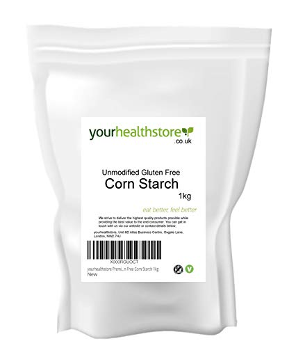 yourhealthstore - Almidón de maíz sin gluten, 1 kg, sin OMG, vegano (bolsa reciclable)