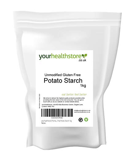 yourhealthstore - Almidón de patata sin gluten sin modificar (1 kg, vegano, bolsa reciclable)