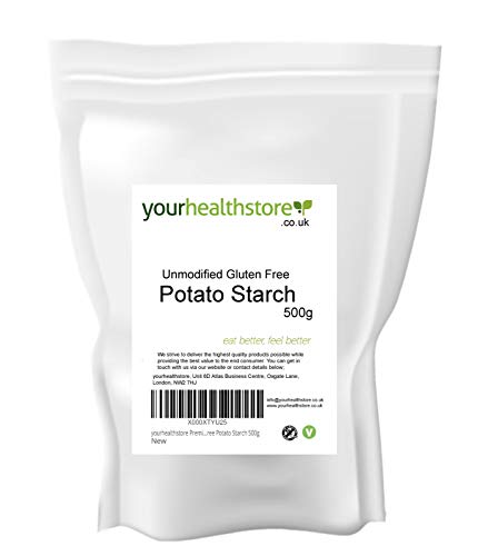 yourhealthstore - Almidón de patata sin gluten sin modificar, 500 g, vegano, envase reciclable