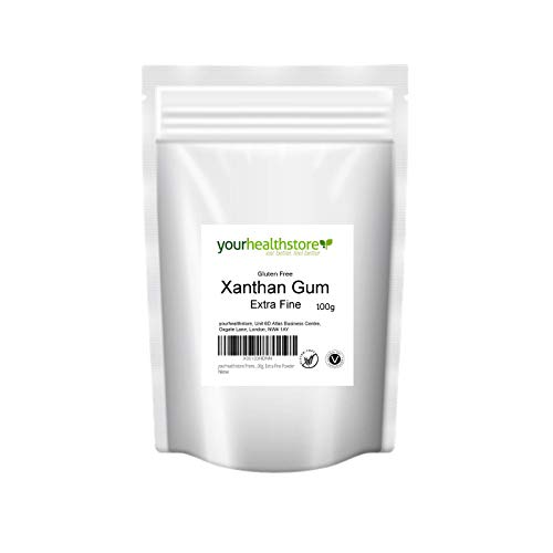 Yourhealthstore Premium Gum Xantán sin gluten 100 g, polvo extra fino (bolsa reciclable)