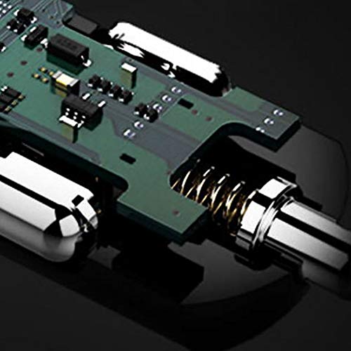 YRFDM S90B Coche ionizador purificador de Desodorante Puerta del Distribuidor 12V Dual USB Mini-Bar ionizador de oxígeno ozono Limpiador (Color: Blanco) ·