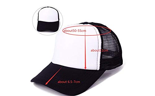 Yuanmeiju Gorra de Camionero con Estampado para niños Chihuahua con Orejas de Conejo Sombrero Deportivo para niños Sombreros de Viaje para Exteriores Ajustable 50-55cm Negro