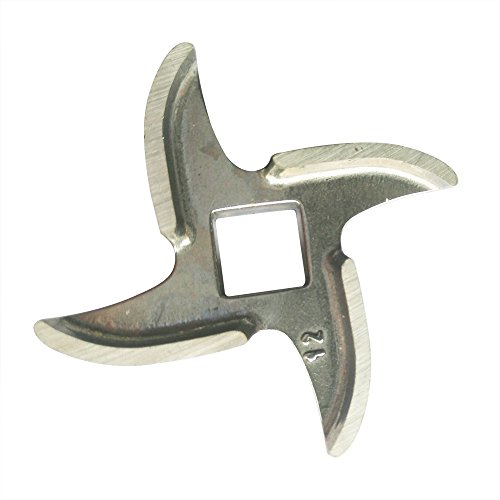 Yuauy - Cuchillo cortador de carne de chef de acero inoxidable para metal eléctrico o manual (tamaño #12)