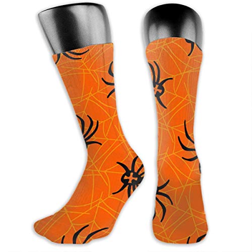 YudoHong Spider on Webs Calcetines de tubo de fantasma de Halloween Unisex sobre la pantorrilla