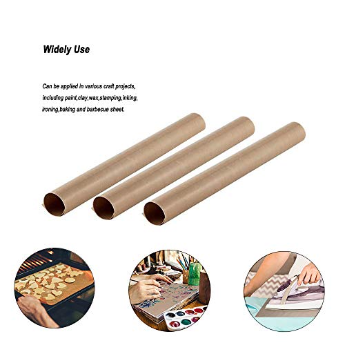 Yuhtech Papel de Horno, 3 Piezas 40 x 30cm Esterilla para Horno Reutilizable láminas para Hornear Papel para Horno Antiadherente