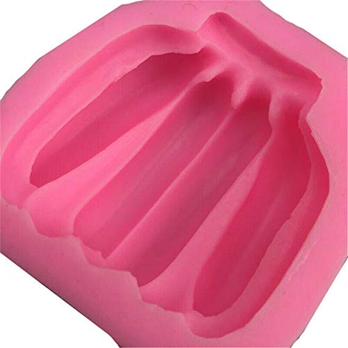 YUXIAN Silicona DIY 3D Fruit Banana Shape Aroma Plaster Herramientas de decoración de Pasteles de Chocolate DIY Fondant Molde de Silicona