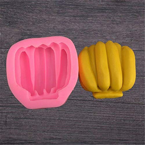 YUXIAN Silicona DIY 3D Fruit Banana Shape Aroma Plaster Herramientas de decoración de Pasteles de Chocolate DIY Fondant Molde de Silicona