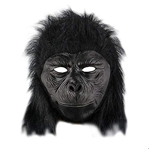 YYH Máscara de Gorila de Halloween, Accesorios Divertidos de Disfraces de Fiesta de Disfraces de Cosplay