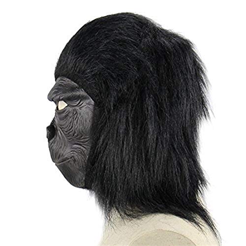 YYH Máscara de Gorila de Halloween, Accesorios Divertidos de Disfraces de Fiesta de Disfraces de Cosplay