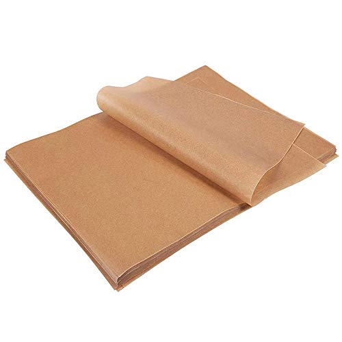 yyuezhi 100 Hojas Hojas de Pergamino para Hornear Reutilizables Bandeja para Hornear Forro Pergamino Antiadherente Papel de Aceite de Silicona para Hornear Hornear Pergamino (30x40cm)