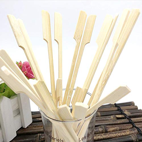 yyuezhi Brochetas Bambú Natural bambú Brochetas Brochetas de Madera Natural Brochetas de Cóctel Brochetas de Madera Pinchos de Fiesta de Palillos de Bambú para Pinchos de Barbacoa Brochetas Fondue