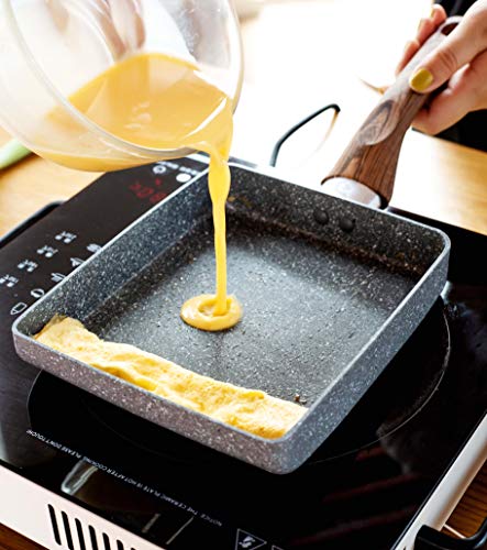 Zaigon All in 1 pan - apto para inducción + lavavajillas - Crepe pan - sartén para tortillas - Tamagoyaki pan - sartén pequeña - sartén - sartén para panqueques - sartén para sushi