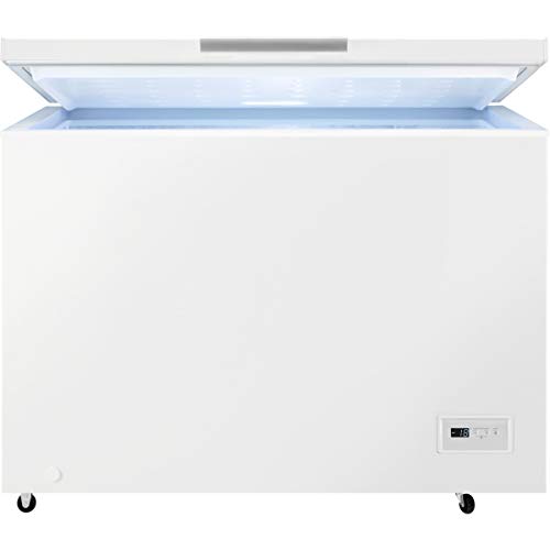 Zanussi ZCAN31FW1 Arcón congelador, Capacidad 308 Litros, 3 cestos, Compresor Inverter, Congelación Rápida, Display LCD, Alarma acústica y visual luminosa, Blanco, Clase A+